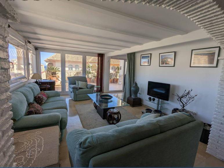Sea View Penthouse Apartman Fuengirola Kültér fotó